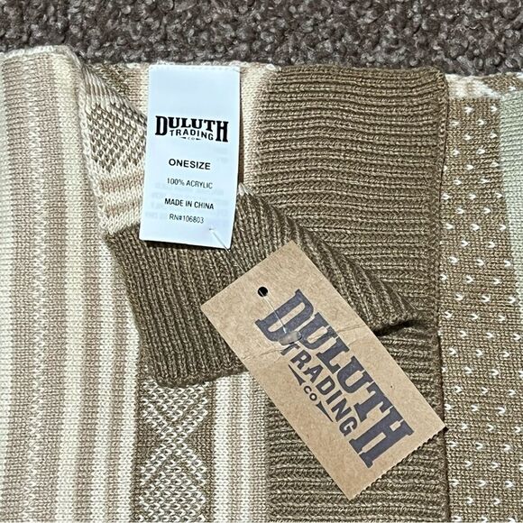 Scandanvian knit scarf neutrals by Duluth trading co. NWT🏷 soft!! - Picture 7 of 11